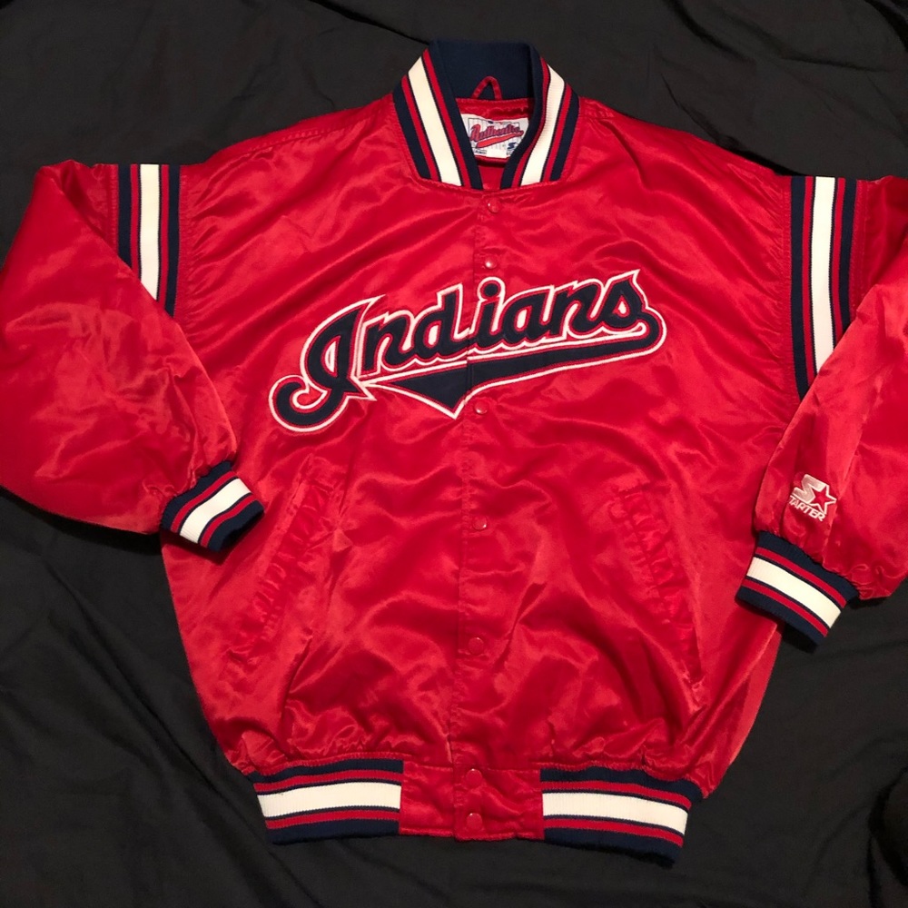 Vintage starter Cleavland Indians stitched jacket size L